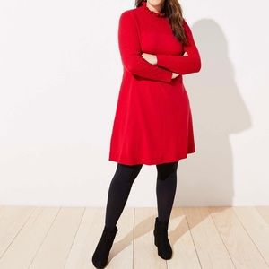 Loft plus red sweater dress new with tags size 24/26 smoke and pet free home